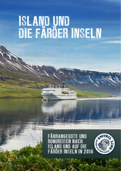ISLAND UND DIE F&Auml;R&Ouml;ER INSELN