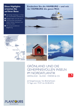 GR&ouml;NLAND UND DIE GEHEIMNISVOLLEN INSELN IM