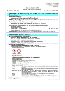 Handelsname: Palapress vario Fl&uuml;ssigkeit