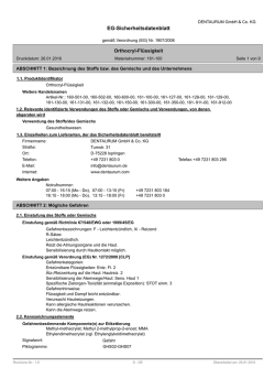 EG-Sicherheitsdatenblatt