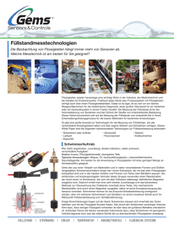 individuelle Anwendungen - Gems Sensors & Controls