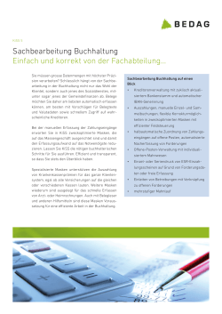 KiSS Buchhaltung - Bedag Informatik AG