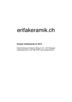Dossier erifakeramik.ch 2015