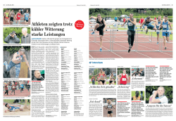 Athleten zeigten trotz kühler Witterung starke Leistungen