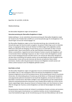 GV der Oberwalliser Bergbahnen