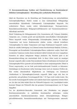 Herstellung eines synthetischen Biomaterials - Ruhr