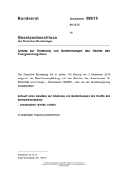 Drucksache 595/15