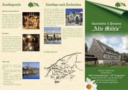 Hausprospekt - Gastst&auml;tte & Pension Alte M&uuml;hle