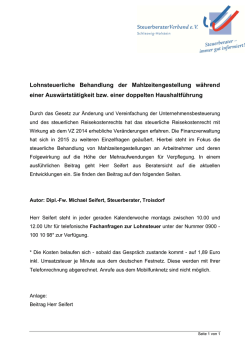 Lohnsteuerliche Behandlung der Mahlzeitengestellungen