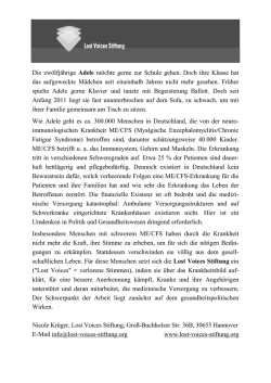 Die zw&ouml;lfj&auml;hrige Adele m&ouml;chte gerne zur Schule gehen. Doch ihre