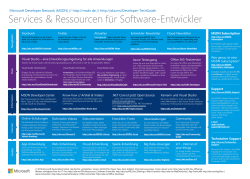 Microsoft: Services & Ressourcen für Software