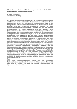 Ein ungew&ouml;hnliches Metastasierungsmuster eines prim&auml;r nicht