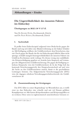 Die Ungew&ouml;hnlichkeit des &auml;usseren Faktors im