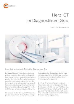 Herz-CT im Diagnostikum Graz