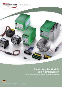 Broschüre elektronische Komponenten und Module