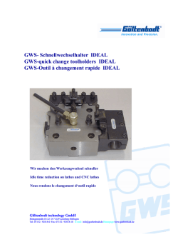 GWS- Schnellwechselhalter IDEAL GWS