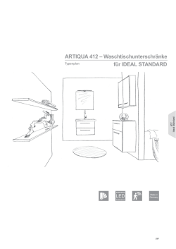 ARTIQUA 412 – Waschtischunterschränke für IDEAL STANDARD