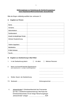 Zweitwohnungssteuer