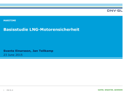 Basisstudie LNG-Motorensicherheit - LNG
