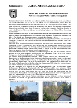 Informationsschrift und Petition (Flyer – PDF)