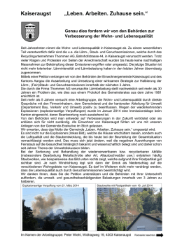 Informationsschrift und Petition (Flyer – PDF)