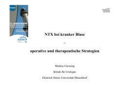 NTX bei kranker Blase – operative und therapeutische Strategien