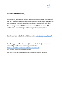Hallo NBH-Mitarbeiter,