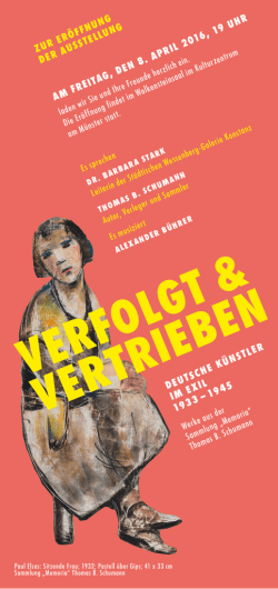 VERTRIEBEN - Edition Memoria