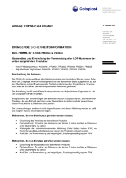 dringende sicherheitsinformation