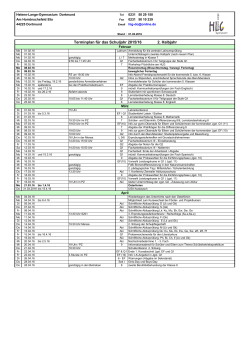 Terminplan für das Schuljahr 2015/16 2. Halbjahr - Helene