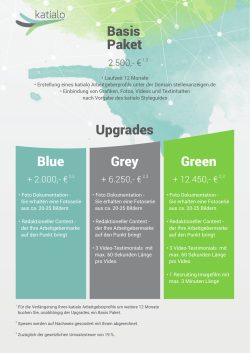 Basis Paket Grey Green Blue Upgrades