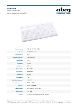 Datenblatt IP68 Tastaturen TKG-104-MB-IP68-GREY