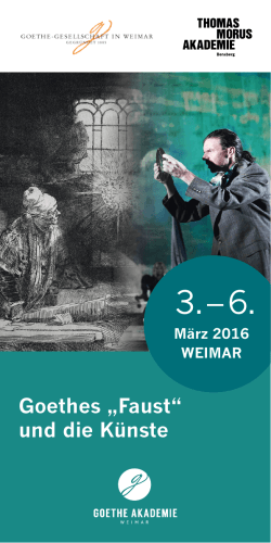 Goethe-Akademie März 2016 Programm