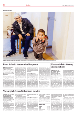 Heute wird der Vertrag unterzeichnet Vorsorglich freien Wohnraum