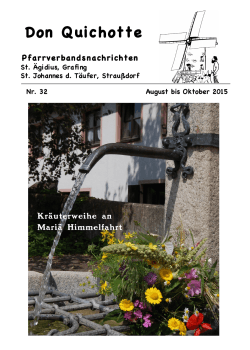 Ausgabe Nr. 32, August bis Oktober 2015 (PDF 15 MB)