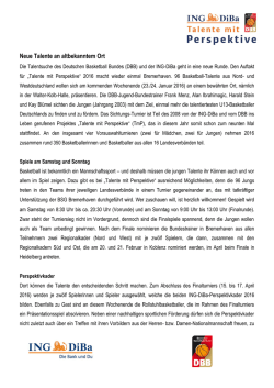 Ing &ndash; DiBa und der DBB suchen bereits zum dritten Mal Talente mit