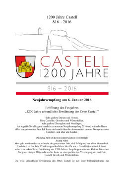 1200 Jahre Castell