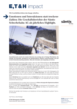 E, T & H impact - E,T&H Werbeagentur AG