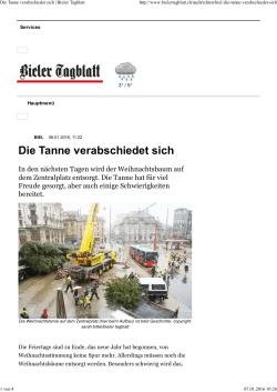 Die Tanne verabschiedet sich