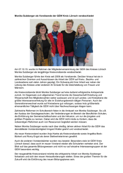 Monika Sulzberger als Vorsitzende der GEW Kreis L&ouml;rrach