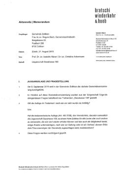 Aktennotiz | Memorandum