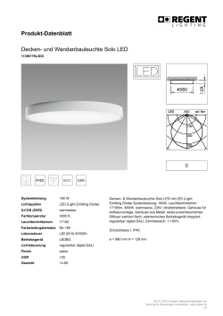 Produkt-Datenblatt Decken- und Wandanbauleuchte Solo LED