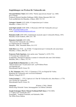 Download-PDF Empfehlungen von Werken für Violoncello solo