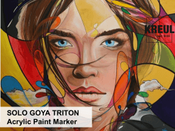 SOLO GOYA TRITON Acrylic Paint Marker