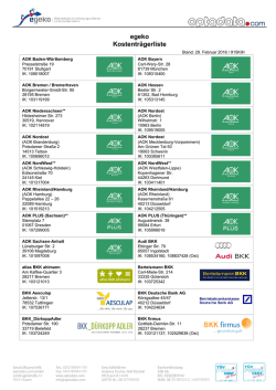 egeko Kostentr&auml;gerliste