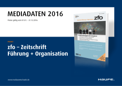 ZFO Mediadaten 2016 - MediaCenter