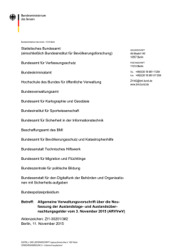 ARVVwV 2016 inklusive Anlage - Bundesverwaltungsamt