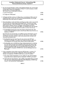 Statistik-Aufgabe II Bayernabitur 2006