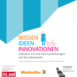 Industrie 4.0 und ihre Auswirkungen auf die Arbeitswelt