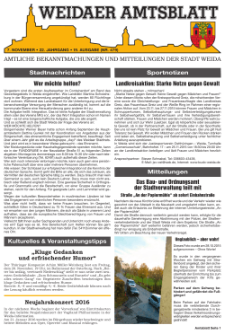 Amtsblatt Nr. 479 vom 7. November 2015